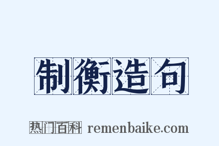 制衡造句是什么意思的图片